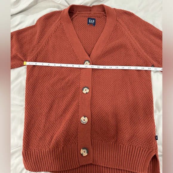 Gap orange cardigan Medium - Picture 3 of 5